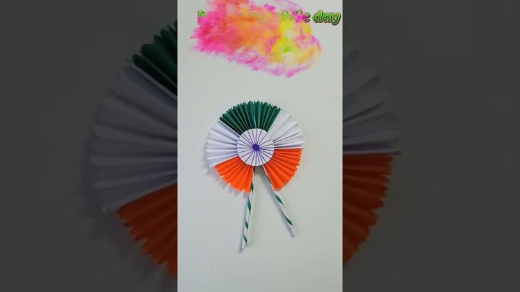 Tricolour Republic Day paper craft || #shorts #ytshorts #youtubeshorts #papercraft