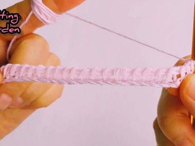 TUNİSİAN CROCHET BABY BLANKET. I'm Learning To Knit. Tunus İşi Örgü Modeli