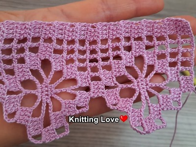 WONDERFUL Beautiful Flower Crochet Pattern * Knitting Online Tutorial for beginners