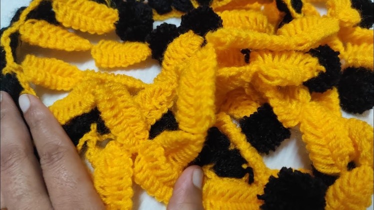 Wow!! Very easy and awesome toran making.How to crochet so easy so beautiful door hanging