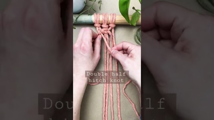 3 basic macrame knots (macrame for beginners!) #shorts