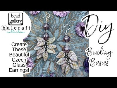 Beading Basics! Learn How To Create These DIY Czech Glass Earrings Using Simple Loops and Jump Rings