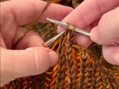 Binding Off Brioche Stitch with an Elastic Bind Off