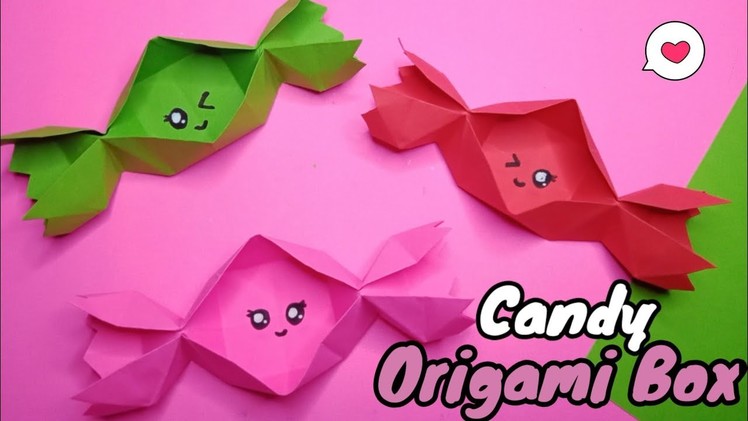 Candy origami box - Easy Paper Box - Paper Craft Tutorials