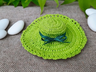 Cappellino per Bomboniera all'Uncinetto | Crochet Mini Hat (English Subtitles)