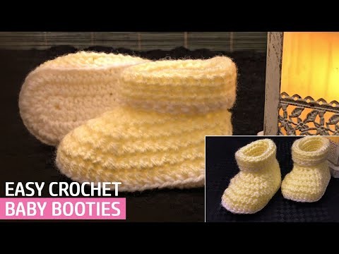 CROCHET BABY SHOES | EASY CROCHET BABY BOOTIES | BEGINNER,EASY TO MAKE