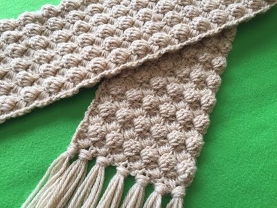 Crochet Scarf | One Row Repeat Stitch