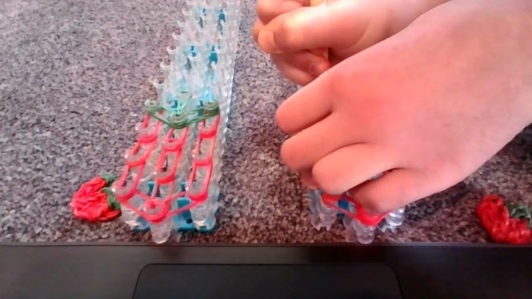 Cute Strawberry Rainbow Loom Created by Me!