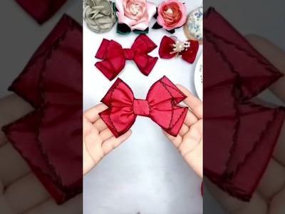 DIY crafts - How to Make Bow. Simple Way to Make ribbon bow