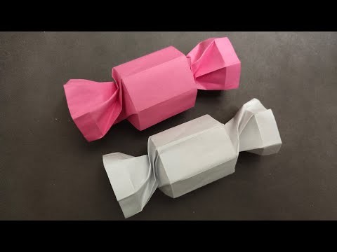 DIY Origami paper candy box easy tutorial UHK creativity