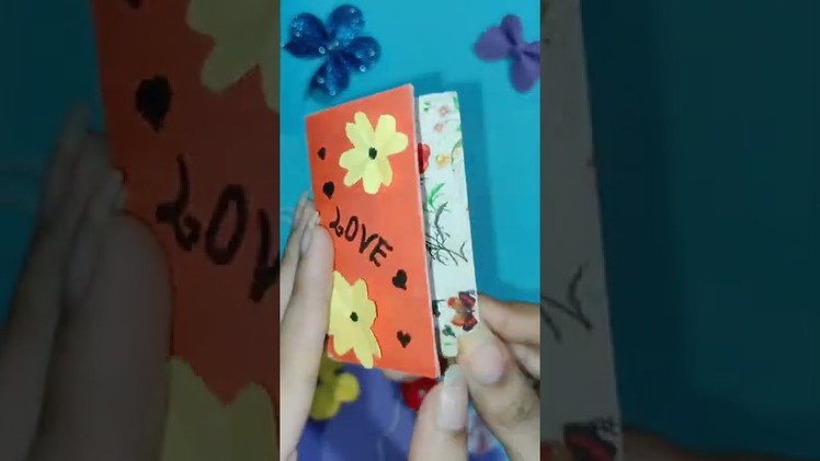 Diy paper craft | cute paper card idea. #craft #diy #shorts #paper_craft #cards #paper_card