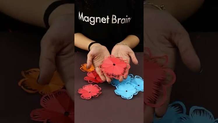 DIY Paper Flower Activity - How to Make Paper Flower at Home? #Shorts #Magnetbrains #DIY
