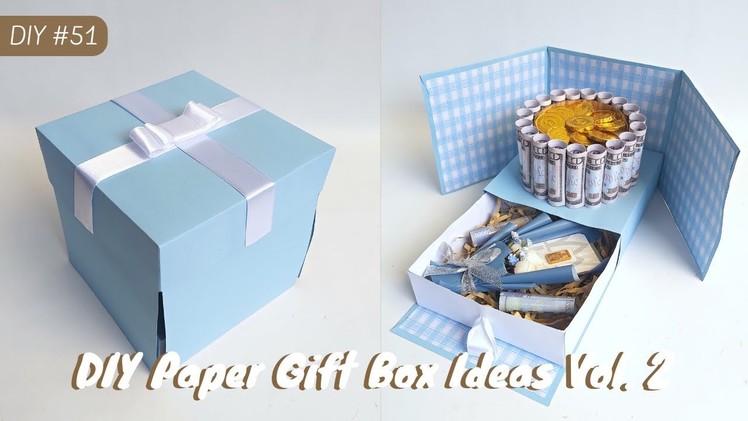 DIY Paper Gift Box Ideas Vol. 2 | Money Surprise Box | Gift Box for Mom.Dad.Siblings