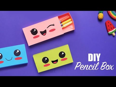 DIY Paper Pencil Box | How to Make a Paper Pencil Box | Paper Crafts