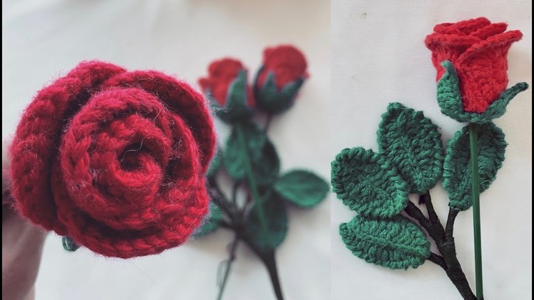 Easy. beginner friendly crochet rose tutorial