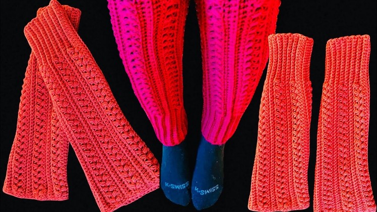 Easy Crochet Leg Warmers Tutorial For Beginners | Step by Step Tutorial | By Angel Tiah