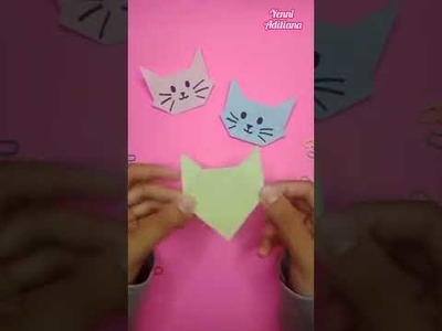 Easy Paper Cat - Paper Craft Tutorials #shorts