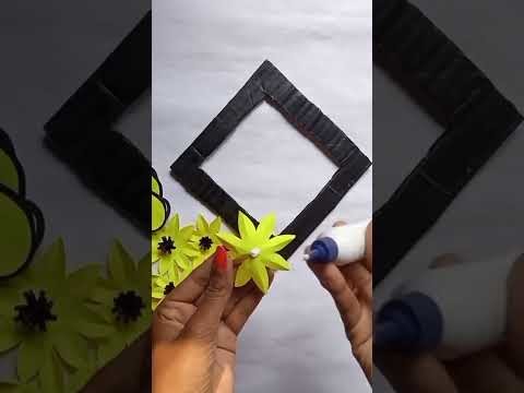 Easy Paper Craft Ideas Heart And  Beautiful Flower | Home Decorate Wallhanging Craft #Short #Video.