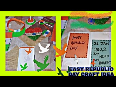 Easy republic day craftidea||independence day craft idea||card making