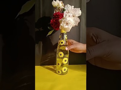 Glass Bottle Painting|| DIY Craft|| DIY Home Decor|| #trendy #easy #simple
