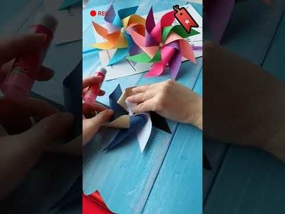 How To Make A Paper Windmill | Easy Paper Craft | Simple Crafts For Kid | Nursery Craft Idea #shorts