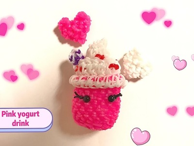 How to make a pink yogurt drink (rainbow loom) (inspired by squishmallows)