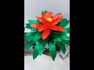 How To Make Amazing Lily Flower using cloth | DIY Crafts for kids | Origami using cloth #shorts