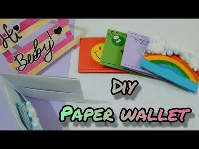 How To Make Easy Cute Paper Wallet. Diy Kawaii Paper Crafts. Handmade Doll Wallet For Best Friend