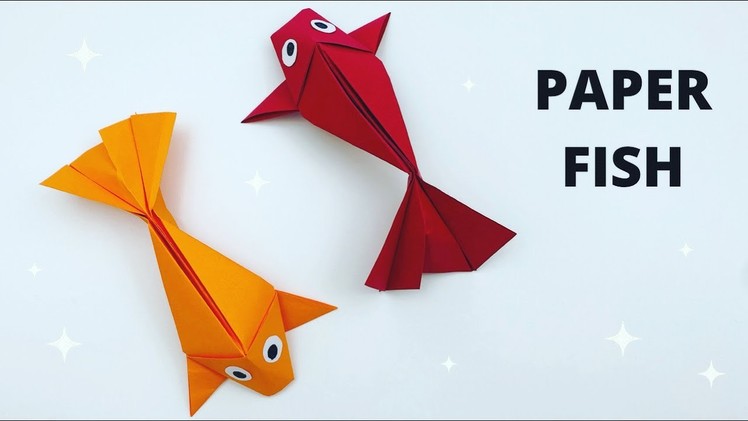 How To Make Easy Paper Fish For Kids. Nursery Craft Ideas. Paper Craft Easy. KIDS crafts