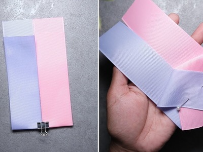HOW TO MAKE HAIR BOWS EASILY | I have to admit this is a very beautiful ribbon bow