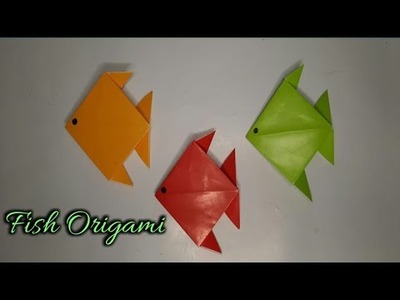 How to make origami fish - folding art - origami