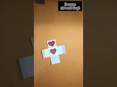 I LOVE YOU diy card. paper craft. #5minutecraft #zaryam #artandcraft