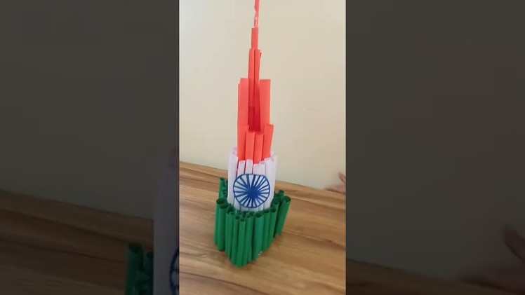 Independence day craft|Republic day craft ideas| Tricolour paper craft ideas|#shorts #republicday