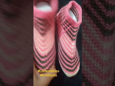 Knitting ladies booties | Knit ladies boots