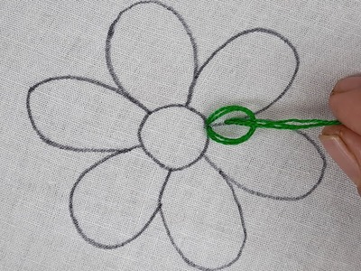 Latest flower embroidery design for dress || Flower Embroidery Needle Work With Easy Sewing Tutorial