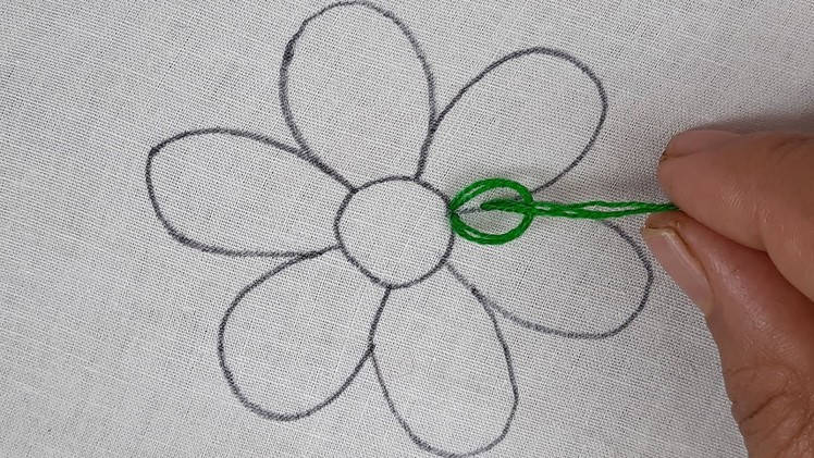 Latest flower embroidery design for dress || Flower Embroidery Needle Work With Easy Sewing Tutorial