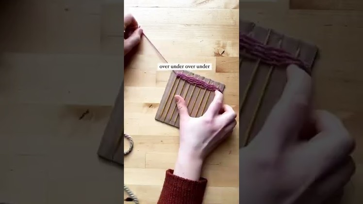 Make a cardboard loom part 2 of 2!