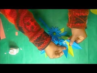 Making Flower wall-mate with paper || Multi colors flower || Paper DIY || Ep- 04 || Boudi Studio
