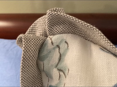 Mini flange with corner pleats pillow cover tutorial