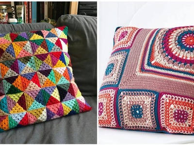 Most amazing & Stylish design ideas of crochet cushion covers with newest patterns #crochetcushions