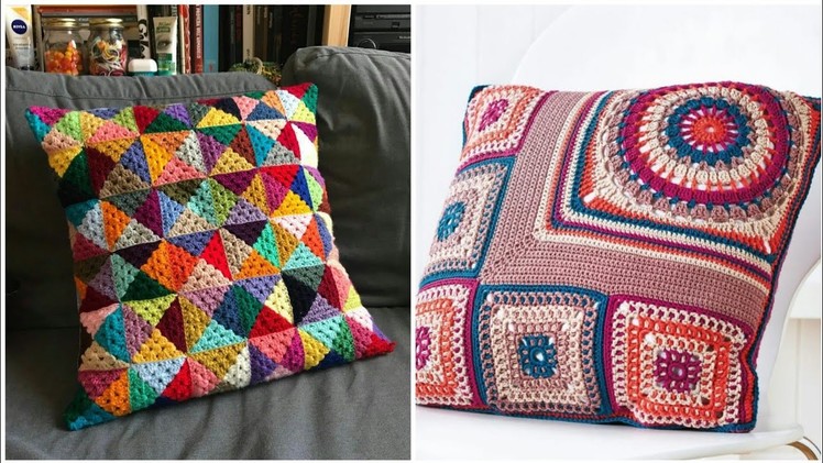 Most amazing & Stylish design ideas of crochet cushion covers with newest patterns #crochetcushions