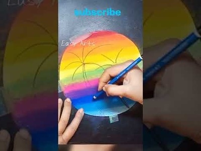 Rainbow???????? Soft Pastel Drawing | Very Easy drawing for beginners #shorts #tutorial #beautiful #art