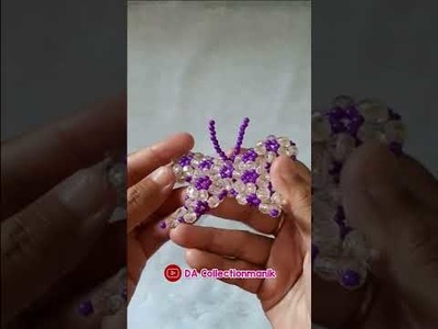 #short  Gantungan Kunci  Kupu Kupu Dari Manik Manik.DIY BEADS. How To Make Butterfly Beads Cute