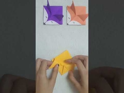 #shorts.DIY FOX PAPER BOOK MARK.Easy bookmarks.#crafts.#paper crafts.Fun A Lot
