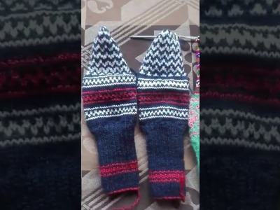 Socks hand knitted ##incomplete