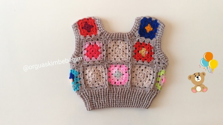 Super easy crochet pattern sweater.Çok kolay motif süveter. Crop yapımı#crop#crochet