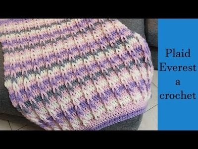 Tutorial Plaid Everest a crochet