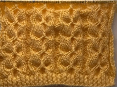 Unique Cable Stitch Pattern For Hats,Sweaters