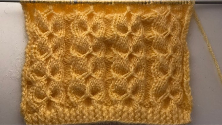 Unique Cable Stitch Pattern For Hats,Sweaters