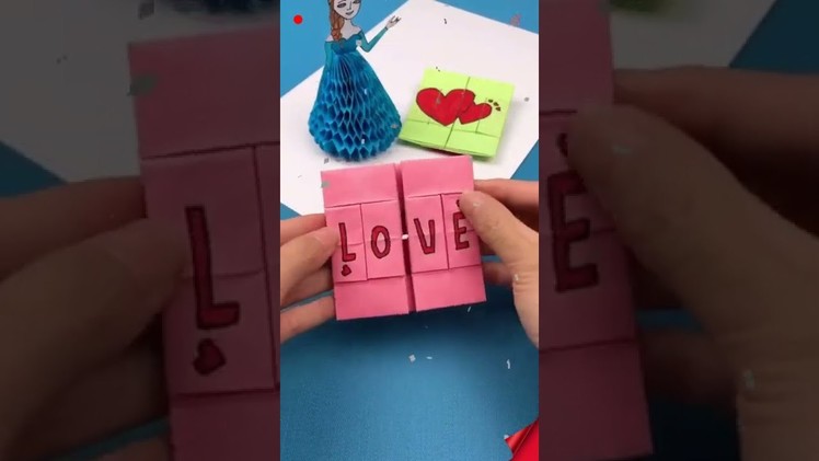 Valentine Day Gift Origami | Easy Paper Crafts | Simple Crafts For Kid | Nursery Craft Ideas #shorts